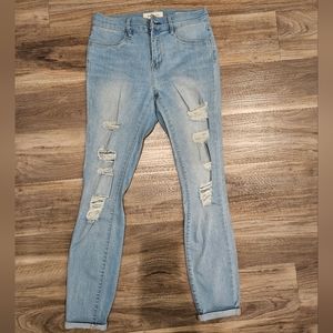 Pacsun Light Blue Ripped Jeggings